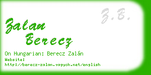 zalan berecz business card